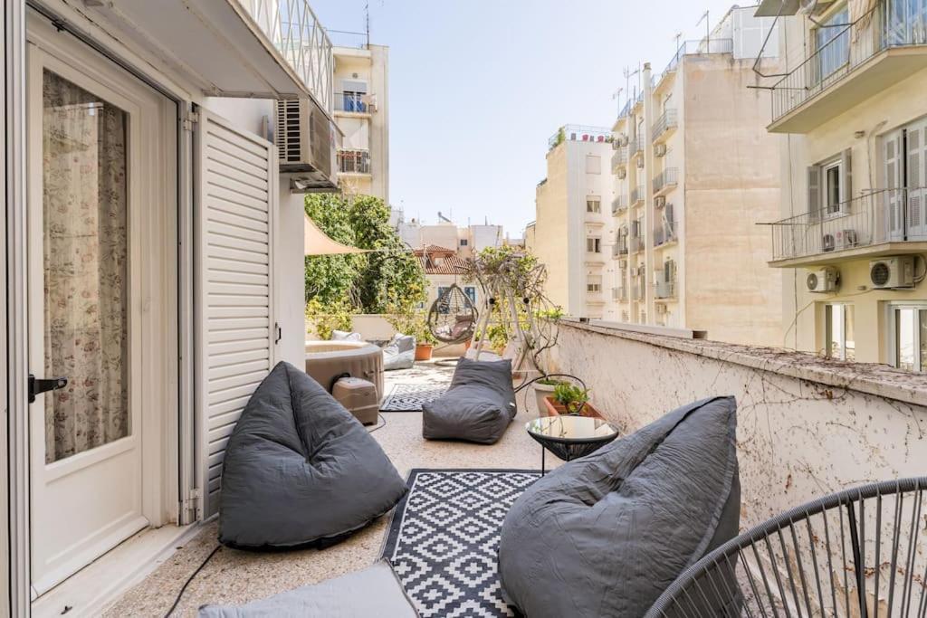 Amazing 3Bdr Apt With Unique Roof Garden In Plaka Athene Buitenkant foto