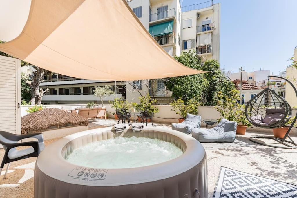 Amazing 3Bdr Apt With Unique Roof Garden In Plaka Athene Buitenkant foto