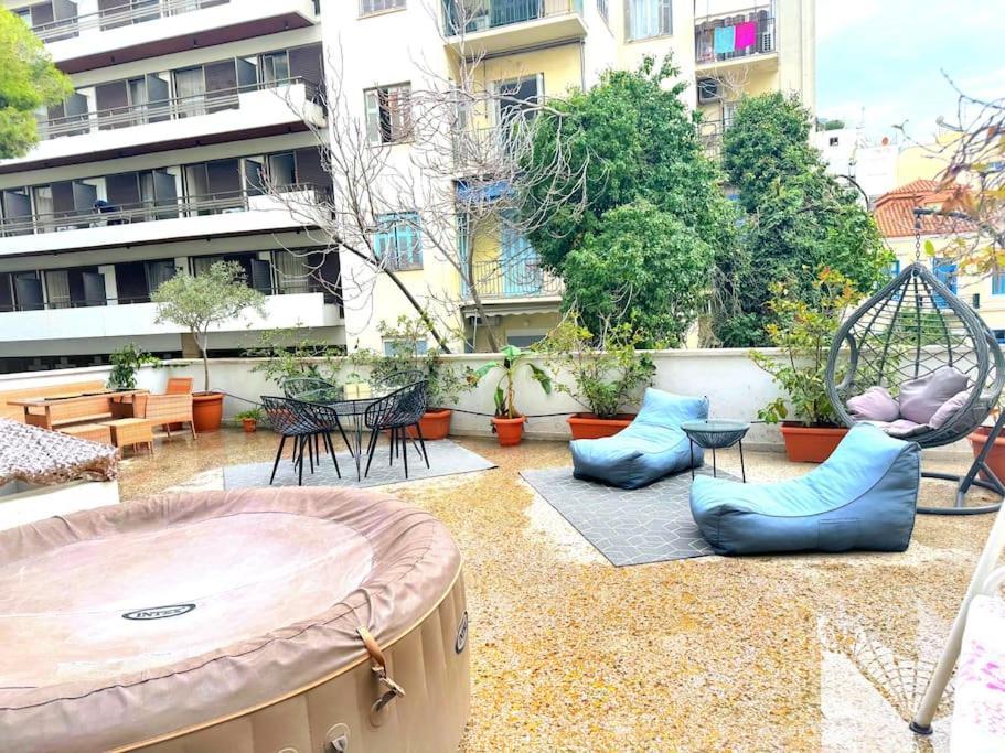 Amazing 3Bdr Apt With Unique Roof Garden In Plaka Athene Buitenkant foto